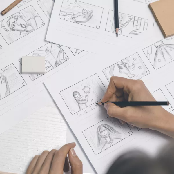 Storyboard Storyboard für Unternehmensvideo